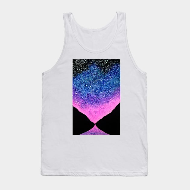 Purple Night Sky Tank Top by GabCJ